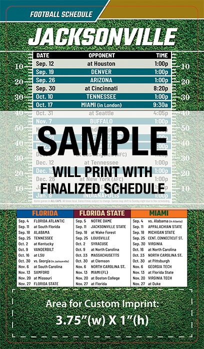 Full Magnet Football Schedules | Real Estate